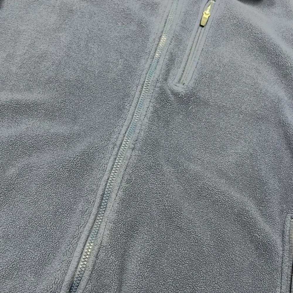 L.L. Bean Fleece Jacket Mens XL Blue Polartec Full Zip Pocket B2